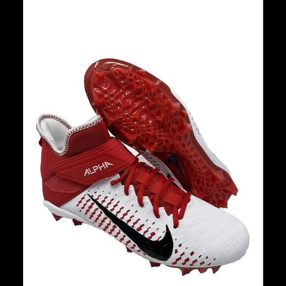Nike Other - Nike Alpha Menace Pro 2 Football Cleats Red White Size BV3945-105 Men’s Sz 14
